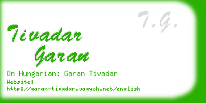 tivadar garan business card